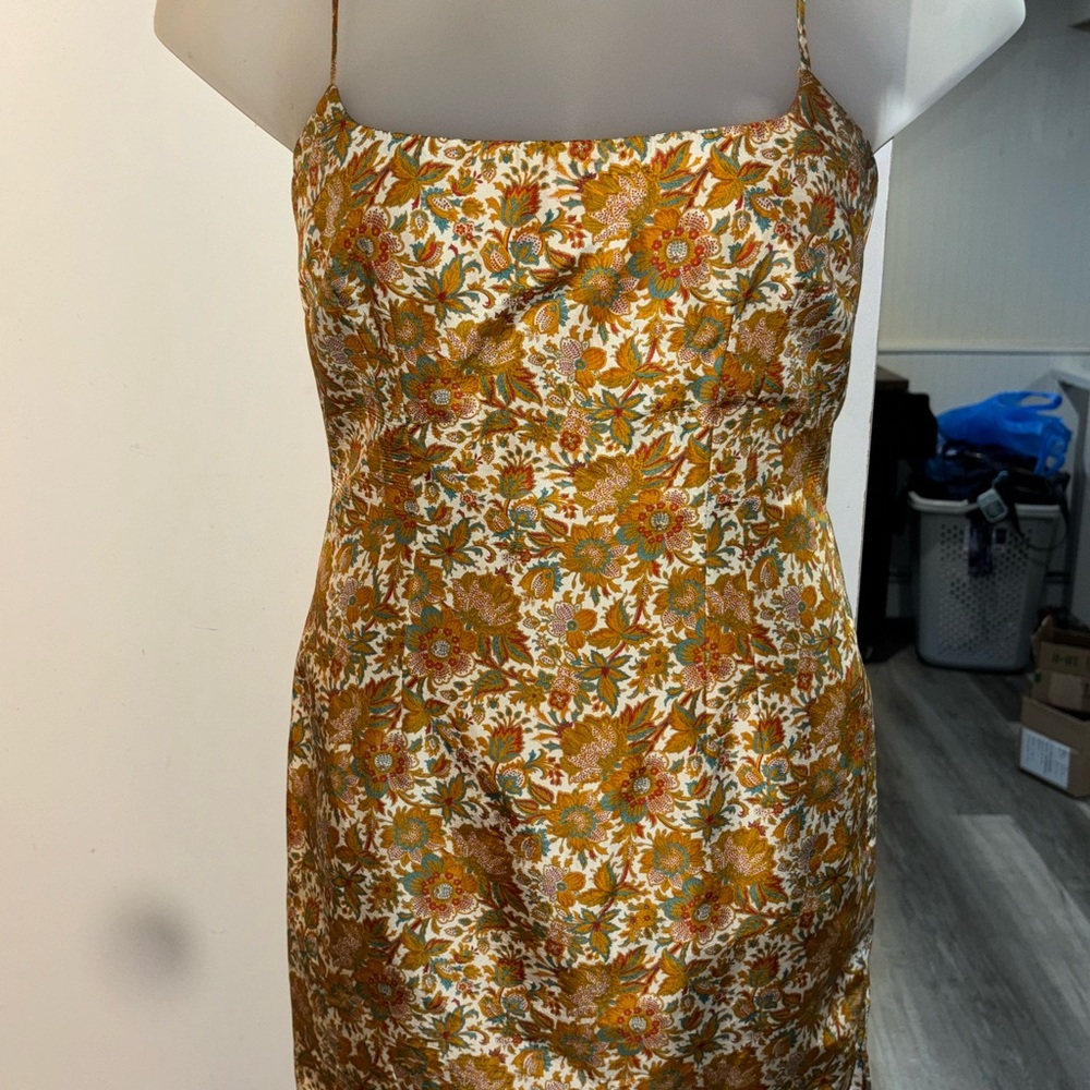 Laundry by shelli segal vintage 1995 oriental silk cocktail / slip dress size 6